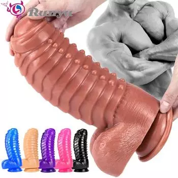 Реалистичный фаллоимитатор, мягкие огромные чешуи динозавра, пенис с присоской, секс-игрушки для женщин, женская мастурбация