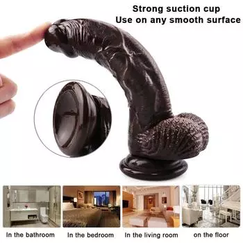Реалистичный фаллоимитатор с мощной присоской, секс-игрушки для женщин, анальные мастурбаторы, вагины для мужчин, пенис, точка G, секс-шоп, сексуальные игрушки 21cm