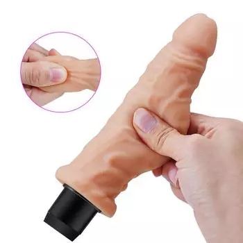 Реалистичный фаллоимитатор-вибратор для женщин, искусственный пенис, секс-игрушки для взрослых, вагина, мастурбатор для точки G