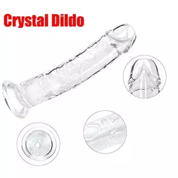 Реалистичный мягкий фаллоимитатор для женщин: Секс-игрушка длиной 18 см для начинающих с желеобразной текстурой и основанием на присоске, идеальная секс-игрушка для взрослых для женских пар S