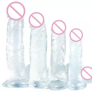 Реалистичный мягкий желейный фаллоимитатор, имитация пениса, кристаллический член, женский мастурбатор, секс-игрушка для взрослых для женщин S 3.5CM*14.5CM