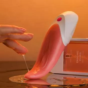 Реалистичный вибратор для лизания языка для женщин, стимуляция точки G, минет, женский оргазм, секс-машина для взрослых, секс-игрушки