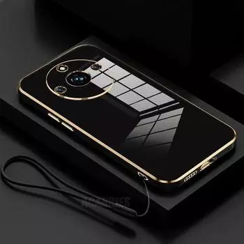 Realme11pro Роскошный чехол-шнурок из силикона для Oppo Realme 11 Pro Plus 11pro 9 8 4g 5g C55 C67 C65 Противоударный мягкий чехол realme 11 4g