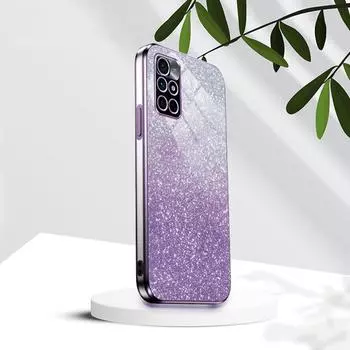 Realme8 8pro Роскошный чехол с градиентным блестящим покрытием для Oppo Realme 8 9 11 Pro Plus 9i 5 5i 6i силиконовая задняя крышка Realme9 9pro Realme 8 4g розовый