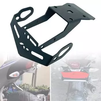REALZION держатель номерного знака мотоцикла, рамка, кронштейн, аккуратный для YAMAHA YZF R15 YZFR15 YZF-R15 V3 V3.0 2017 2018 2019 black чёрный