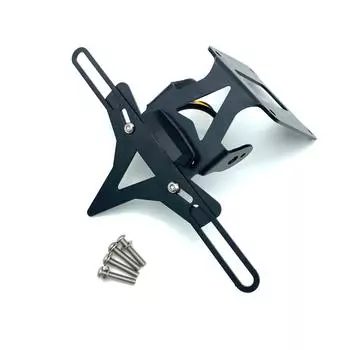 REALZION мотоцикл с ЧПУ, регулируемый угол, держатель номерного знака, кронштейн, рамка, аккуратный хвост для KTM ADV390 ADV790 2020-2021 black чёрный