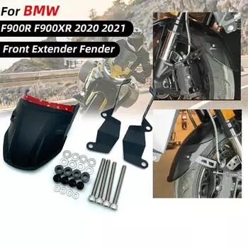 REALZION удлинитель переднего колеса мотоцикла, брызговик, удлинитель крыла для BMW F900XR F900R 2020 2021 F 900 XR F900 R 900XR 900R black чёрный