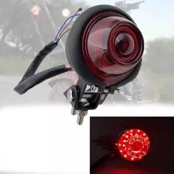 REALZION UNIVERSAL светодиодный задний фонарь для мотоцикла, задний стоп-сигнал, задний фонарь для Yamaha Kawasaki Harley KTM BMW Honda Suzuki WHITE белый