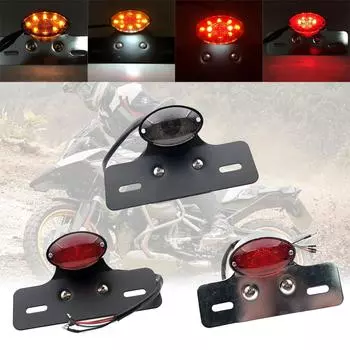 REALZION Универсальный мотоцикл задние фонари задний фонарь номерного знака стоп-сигнал указатели поворота индикатор для Yamaha Harley KTM Style A