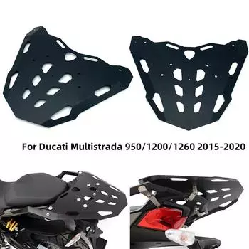 REALZION задняя опора для мотоцикла, багажник, седло, сумка, комплект багажника для Ducati Multistrada 950 1200 1260 2015-2020 black чёрный