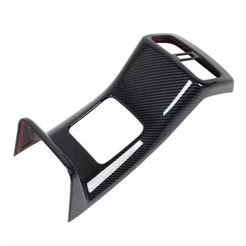 Rear AC Vent Cover Carbon Fiber Style Protective Rear Center Console Air Condition Vent Cover Trim f