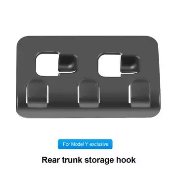 Rear Headrest Hook for Tesla Model Y Organizer Center Console Head Rest Storage Accessories Bag Umbrella Trunk Hanger чёрный
