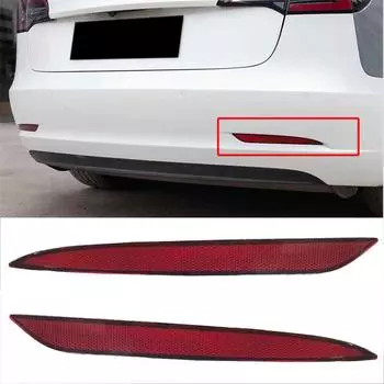 Rear Rear Bumper Reflector Red Pair Left side right side LH RH for tesla model y