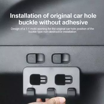 Rear Trunk Hook Storage Holder For Tesla Model Y For Bag Water Bottles Trunk Grocery Bag Hook Hanger Car Interior Accessories чёрный