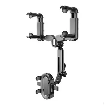 Rear View Mirror Car Phone Mount Retractable Mobile Bracket Accessory Multifunctional Stable