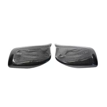 Rear View Mirror Cover Carbon Fiber Style 51167078360 For BMW 5 Series 2004-2007