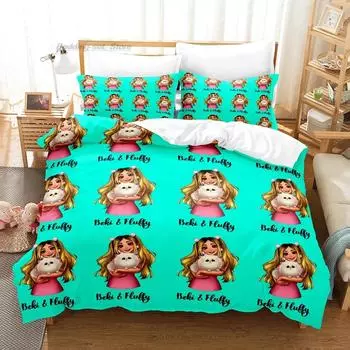 Rebekah Wing Merch Beki & Fluffy Комплект постельного белья Single Twin Full Queen King Size Комплект постельного белья Aldult Kid Bedroom Duvetcover Sets Kawaii EU Single 135x200cm