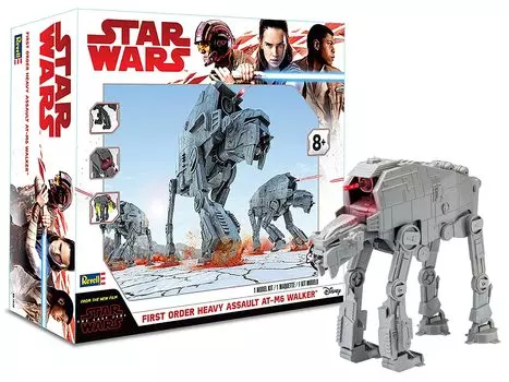 Rebel SnapTite Build and Play Star Wars Plastic The Last Jedi First Order Mobile M6 Assault Walker Модель