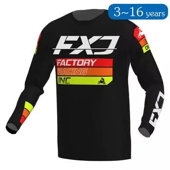ребенок Мотокросс Джерси гоночный Внедорожник Велосипед MX Эндуро МОТО Мотоцикл мальчик девочка 5 6 7 8 9 10 11 12 13 14 15 16 XL-Jersey-kid