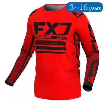 ребенок Мотокросс Джерси гоночный Внедорожник Велосипед MX Эндуро МОТО Мотоцикл мальчик девочка 5 6 7 8 9 10 11 12 13 14 15 16 L-Jersey-kid