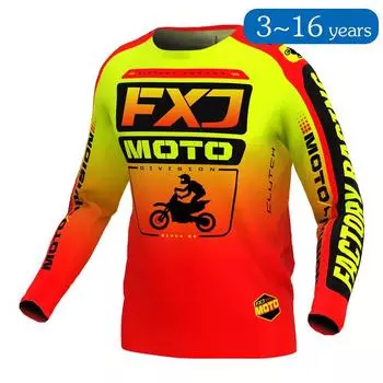 ребенок Мотокросс Джерси гоночный Внедорожник Велосипед MX Эндуро МОТО Мотоцикл мальчик девочка 5 6 7 8 9 10 11 12 13 14 15 16 M-Jersey-kid