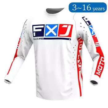 ребенок Мотокросс Джерси гоночный Внедорожник Велосипед MX Эндуро МОТО Мотоцикл мальчик девочка 5 6 7 8 9 10 11 12 13 14 15 16 M-Jersey-kid