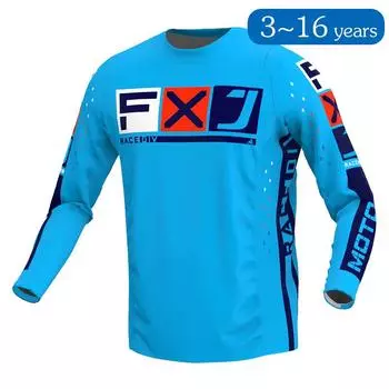 ребенок Мотокросс Джерси гоночный Внедорожник Велосипед MX Эндуро МОТО Мотоцикл мальчик девочка 5 6 7 8 9 10 11 12 13 14 15 16 M-Jersey-kid