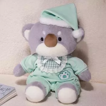 Ребенок Обнимает Спящего Успокаивающего Медведя Куклу Милый Спокойной Ночи Медведь Собака Плюшевая Игрушка Тряпичная Кукла Подарок на День Рождения 40cm
