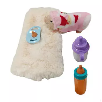 Reborn Pig Полный силиконовый корпус Животные Сенсорная игрушка с длинными волосами Новинка Моделирование домашнего животного Симпатичная