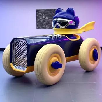 Rebound Car Детская игрушечная машинка Инерционный шкив Электрическая музыкальная сказка Функция Модель машинки Животное Забавная машинка Игрушка-головоломка Детский подарок