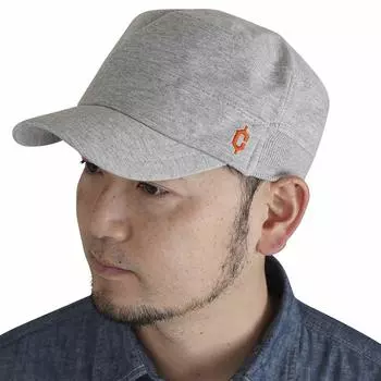 Ребристая рабочая кепка, большая шляпа M, серая [Cl] для мужчин и женщин (56-59см) серый