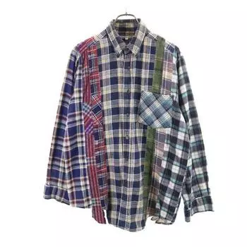 Rebuild by Needles made in Japan Check Pattern Long sleeve shirt S Men s Used