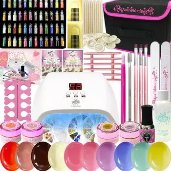 Рецепт ногтей гелем набор для ногтей для начинающих светодиодная лампа подарочный светильник B (Комплект 36 Вт)