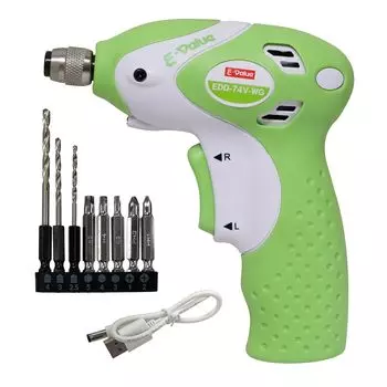 Rechargeable Drill Driver Green E-Value 7.4V EDD-74V-WG