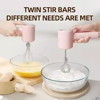 Rechargeable Electric Egg Beater Household Baking Mini Cream Blender Stirrer Wireless Handheld Coffee Mixer kitchen tools розовый