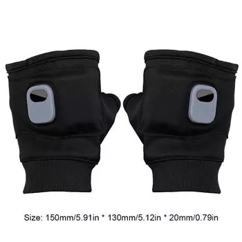 Rechargeable Electric Heated Gloves 360 Degree Heating Thermal Heated Gloves Windproof Touchscreen for Outdoor Hiking Cycling