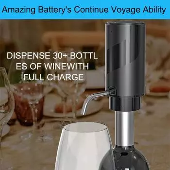 Rechargeable Electric Red Wine Decanter One Click Quick Decanter Automatic Wine Decanter Intelligent Home Bar Wine Set