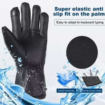 Rechargeable Heating Gloves 3 Temperature Levels Waterproof Electric Winter Gloves Hand Warmer for Outdoor Cycling Skiing Hiking UNITED KINGDOM