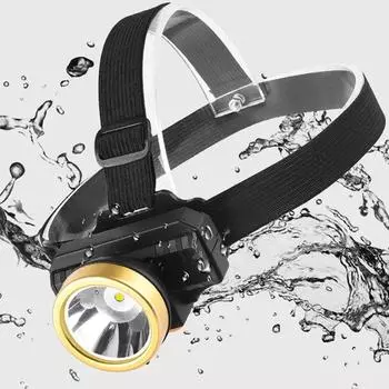 Rechargeable LED Headlamp Super Bright 3 Lighting Modes Waterproof Headlight Built-in Battery Powered Head Lamp Head Flashlight Built-in battery
