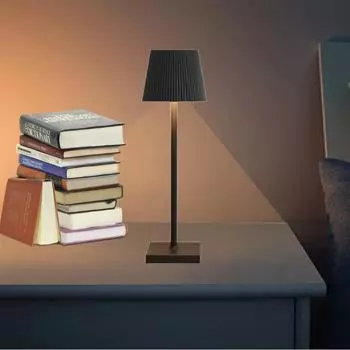 Rechargeable LED Table Light Touch Desk Lamp Dimmable Bedside Night Lights For Living Room Bedroom Study Office Bar Dinner Cafe чёрный