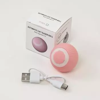 Rechargeable Long-Tailed Cat Teaser Ball - Fun Interactive Toy for Kittens