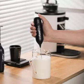 Rechargeable Milk Frother Handheld Electric Foam Maker Waterproof Detachable Stainless Steel Whisk Drink Mixer Foamer Egg Tools