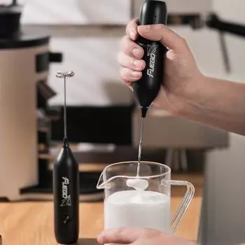 Rechargeable Milk Frother Handheld Electric Foam Maker Waterproof Detachable Stainless Steel Whisk Drink Mixer Foamer Egg Tools