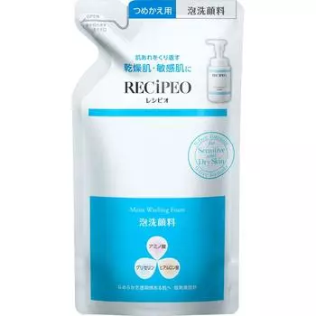 Recipeo Recipeo Увлажняющая пена для умывания, сменный блок 180 мл Уход за лицом Recipeo Смочите ладони и лицо, затем дважды нажмите на дозатор, чтобы выдавить небольшое количество средства.