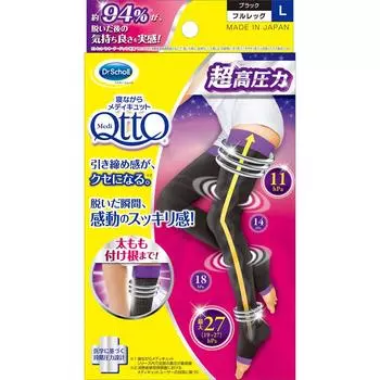 Reckitt Benckiser Medi Qutto Nyumiru Full Leg EX L 1 пара Функциональные носки Для использования перед сном Функциональные носки Функциональные носки Для использования перед сном