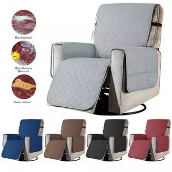 Чехол для кресла-реклайнера, подушка, утолщенная ткань, чехол для дивана, защитный чехол для подлокотника кресла светло-серый