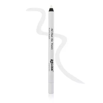 Recode White Kohl Kajal Pencil All That She Wants Карандаш для глаз с длительным сроком действия, водостойкий и не размазывающийся, удобный для путешествий и удобный для переноски, 1,2 г 1.2 g белый