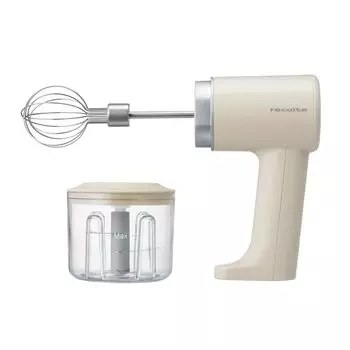 Recolte Cordless Whip Chopper recolte Cordless Whip Chopper & RCW-1 & (Cream White)