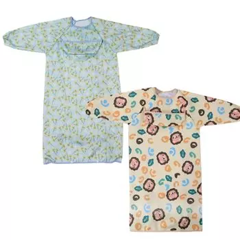Recommended by nursery easy to clean by catching food integrated table cloth baby grab and long water nursery food BLW lion pattern 1 mimosa