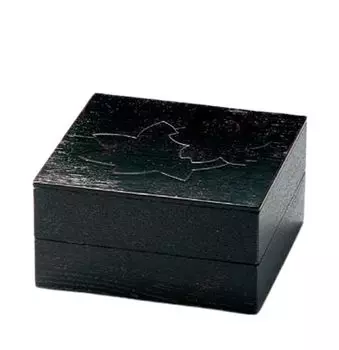 Recreational Bento Box Made in Japan Wooden Colored Paper Spring and Autumn Cloth Covered 70 Hors Akebono New dish J-kitchens (Bento Box) Two-tiered